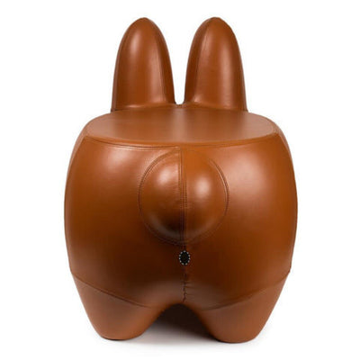 KIDROBOT ART GIANT LEATHER HAPPY LABBIT STOOL BY FRANK KOZIK