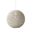 String 18" Pendant Cream Rattan