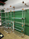 Vintage Lucite & Copper 10' Wall Unit