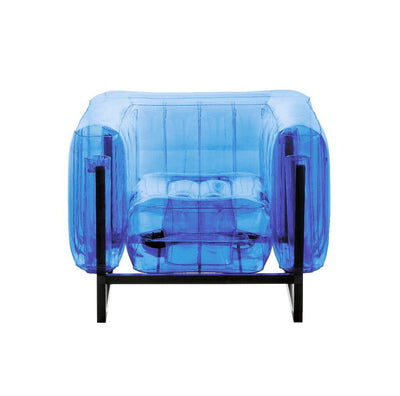Yomi Lighted Armchair Blue Translucent w/ Lighting