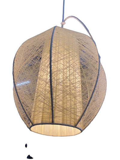 Beige Vintage String Pendant Lamp