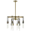 Nautilus Aged-Brass Chandelier