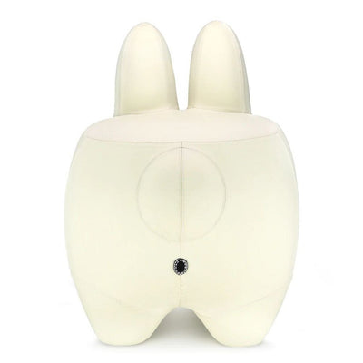 LEATHER HAPPY LABBIT STOOL BY FRANK KOZIK - VIRGIN WHITE EDITION