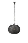 Woven Wire Ball Pendent Light Matt Black