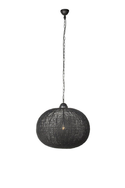 Woven Wire Ball Pendent Light Matt Black