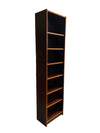 Danish Rosewood 7 Tier Skinny Bookshelf