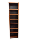 Danish Rosewood 7 Tier Skinny Bookshelf