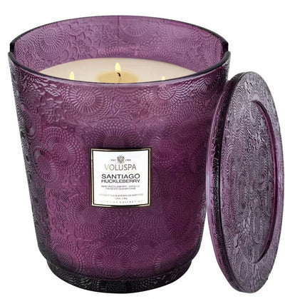 Voluspa Santiago Huckleberry 5 Wick Hearth Candle