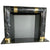 Hollywood Regency Fireplace Mantel Black Marble and Brass