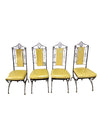 4pc Set of Spanish Gothic Revival Dinette Chairs (Set of 4)