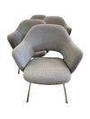 Knoll Saarinen Executive Chairs with Restored Boucle Textile (Set of 4)