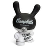 ANDY WARHOL 8" CAMPBELL'S SOUP MASTERPIECE DUNNY - BLACK AND WHITE EDITION (LIMITED EDITION OF 500)