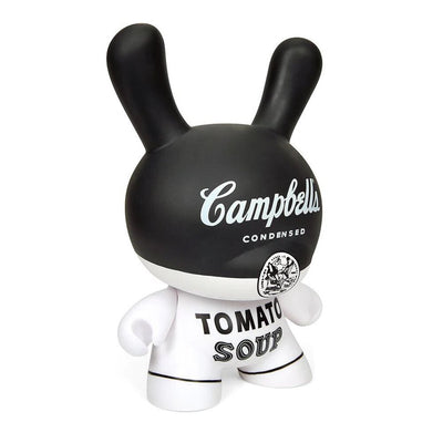 ANDY WARHOL 8" CAMPBELL'S SOUP MASTERPIECE DUNNY - BLACK AND WHITE EDITION (LIMITED EDITION OF 500)