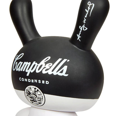 ANDY WARHOL 8" CAMPBELL'S SOUP MASTERPIECE DUNNY - BLACK AND WHITE EDITION (LIMITED EDITION OF 500)