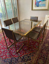 Harley Tabacco & Brass Dining Chairs