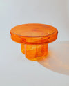 Bougie Orange Glass Coffee Table