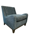 Modern Blue Swoop Armchair