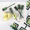 Green Tortoise Acrylic Cocktail Pick Set