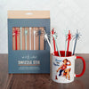 Retro Starburst Fireworks Beverage Mixing Swizzle Sticks