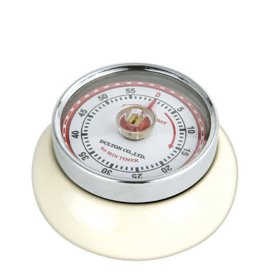 "Retro" Kitchen Timer, Cream , 2.75" X 1.25"