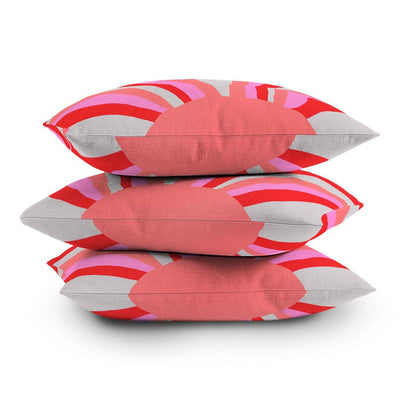 Sunshinecanteen Sunshine Love Coral Throw Pillow