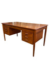 Danish Modern Teak Mid Century Floating Top Desk