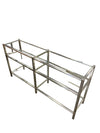 Room & Board Brixton Style Chrome & Glass Console