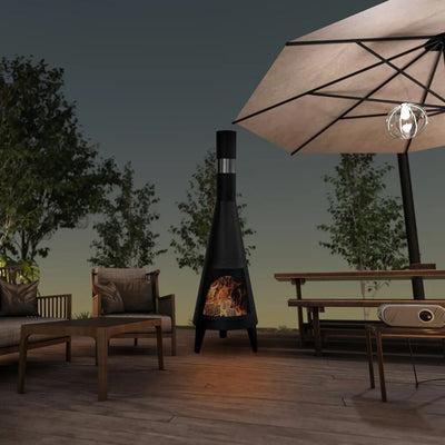 Modern Mesh Chiminea Fireplace