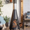 Modern Mesh Chiminea Fireplace