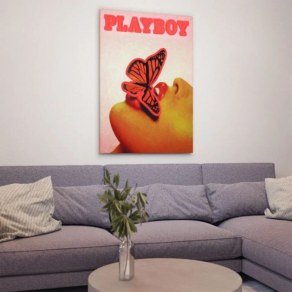 Playboy X Locomocean - Butterfly Cover Led Neon Painting