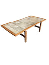 Danish Modern Teak Tile Top Coffee Table