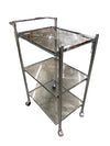 Chrome Mid Century Bar Cart - great apartment or condo size