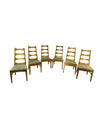 Mid Century Set of 6 Ladderback Dining Side Chairs (Set of 6)