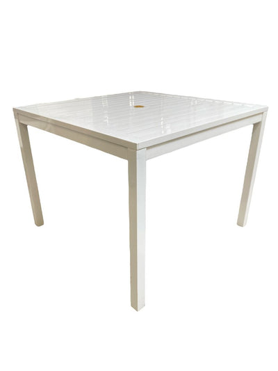 Lloyd Flanders 38" Square Aluminum Umbrella Table