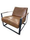 Faux Leather Modern Armchair