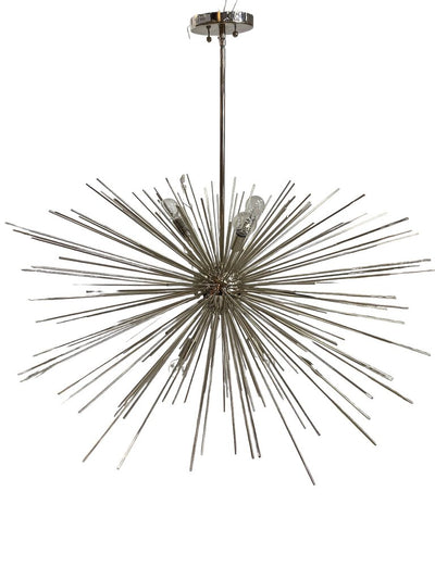 E A Modern Polished Nickel Sputnik Chandelier (compare at $2295 online)