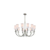 Elegant Moderne Nickel Chandelier