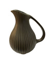 JONATHAN ADLER Pot-A-Porter Vintage Ceramic Ribbed Pitcher MCM Made Peru