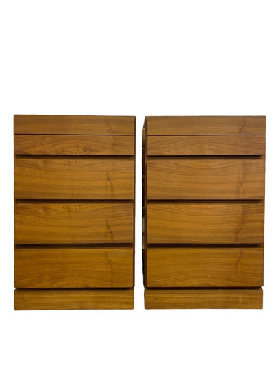 Pair of Arne Wahl Iverson Danish Modern (Denmark) 5 Drawer Cabinets (Set of 2)