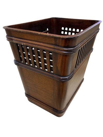 Mid Century Selamat Designs Waste Basket in Walnut