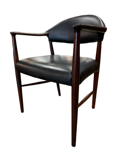 Danish Modern Rosewood Arm Chair by Kurt Olsen Slagelse Movelvaerk 1960