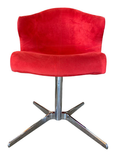 Ligne Roset Alster Ligne Swivel Chairs on 4-star Polished Steel Base - Made in France - (the pair)