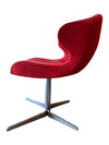 Ligne Roset Alster Ligne Swivel Chairs on 4-star Polished Steel Base - Made in France - (the pair)