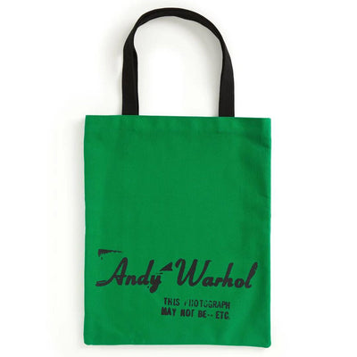 Warhol Soup Can Canvas Tote Bag - Green