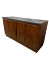 Founders Walnut Mid Century Modern Slate Top Credenza by Jack Cartright