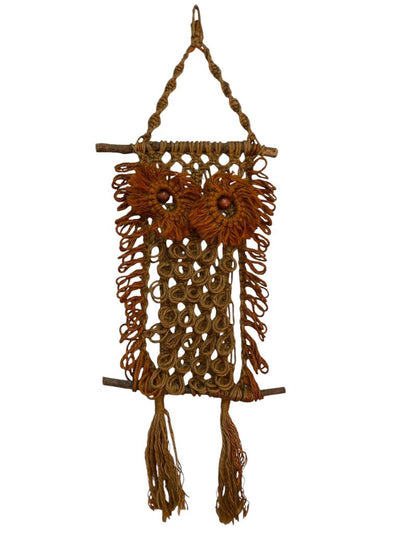 Mid Century Modern Owl Macrame