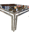 Modern Chrome And Smoked Galss Coffee Table