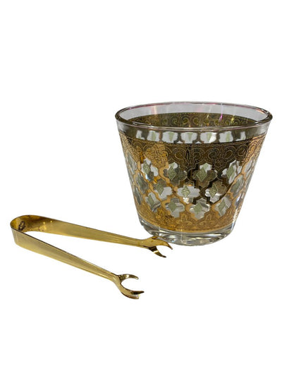 Culver Valencia Ice Bucket and Tongs