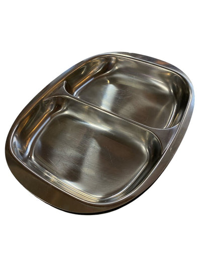 Mid Century Stainless Serving Trays (pair)