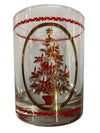 Otagiri Capilano Red Gold Hliday Old Fashioned Glasses (set of 4)